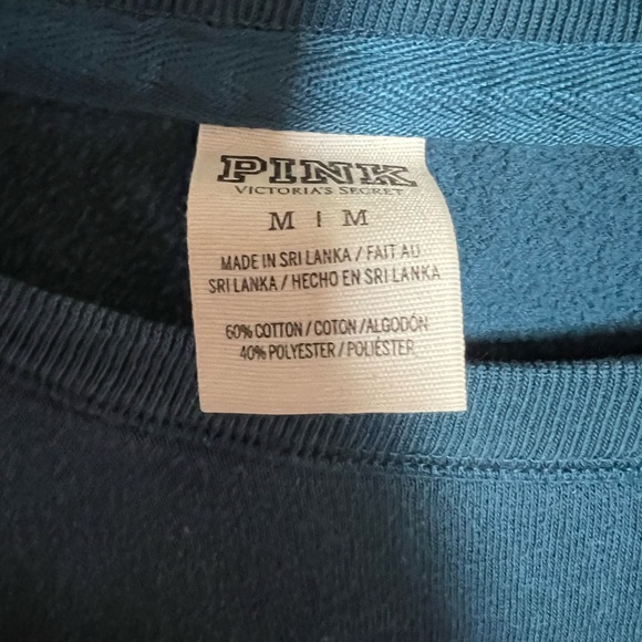 PINK crew neck sweatshirt size M - Picture 2 of 3